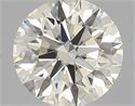 Natural Diamond 0.40 Carats, Round with Excellent Cut, K Color, VVS2 Clarity and Certified by IGI