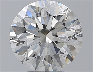 Picture of Natural Diamond 3.60 Carats, Round with Excellent Cut, G Color, SI2 Clarity and Certified by GIA