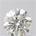 Natural Diamond 0.51 Carats, Round with Excellent Cut, J Color, SI2 Clarity and Certified by IGI