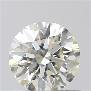 Picture of Natural Diamond 0.51 Carats, Round with Excellent Cut, J Color, SI2 Clarity and Certified by IGI