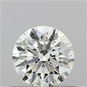 Natural Diamond 0.50 Carats, Round with Excellent Cut, J Color, I1 Clarity and Certified by GIA