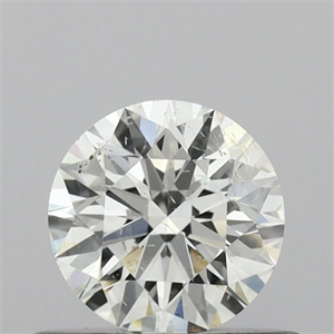 Picture of Natural Diamond 0.50 Carats, Round with Excellent Cut, J Color, I1 Clarity and Certified by GIA