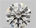 Natural Diamond 0.40 Carats, Round with Excellent Cut, H Color, VVS1 Clarity and Certified by GIA