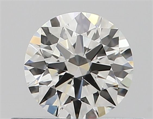 Picture of Natural Diamond 0.40 Carats, Round with Excellent Cut, H Color, VVS1 Clarity and Certified by GIA