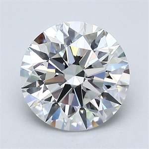 Picture of Natural Diamond 1.57 Carats, Round with Excellent Cut, F Color, VVS1 Clarity and Certified by GIA