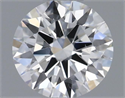 Natural Diamond 0.41 Carats, Round with Excellent Cut, G Color, SI1 Clarity and Certified by GIA