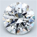 Natural Diamond 2.70 Carats, Round with Excellent Cut, D Color, VVS1 Clarity and Certified by GIA