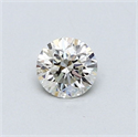 Natural Diamond 0.40 Carats, Round with Good Cut, I Color, VVS2 Clarity and Certified by GIA