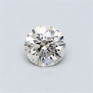 Picture of Natural Diamond 0.40 Carats, Round with Good Cut, I Color, VVS2 Clarity and Certified by GIA