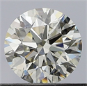 Natural Diamond 0.42 Carats, Round with Excellent Cut, J Color, VS2 Clarity and Certified by GIA