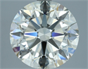 Natural Diamond 3.72 Carats, Round with Excellent Cut, K Color, VS2 Clarity and Certified by IGI