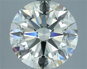 Picture of Natural Diamond 3.72 Carats, Round with Excellent Cut, K Color, VS2 Clarity and Certified by IGI