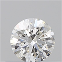 Natural Diamond 0.40 Carats, Round with Excellent Cut, F Color, SI1 Clarity and Certified by GIA