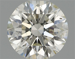 Picture of Natural Diamond 0.50 Carats, Round with Excellent Cut, H Color, SI1 Clarity and Certified by IGI