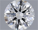 Natural Diamond 0.40 Carats, Round with Excellent Cut, H Color, VS2 Clarity and Certified by GIA