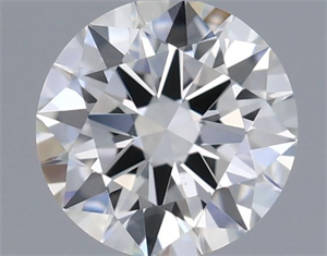 Picture of Natural Diamond 0.40 Carats, Round with Excellent Cut, H Color, VS2 Clarity and Certified by GIA