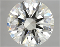 Natural Diamond 3.72 Carats, Round with Excellent Cut, K Color, VVS1 Clarity and Certified by GIA