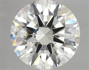 Picture of Natural Diamond 3.72 Carats, Round with Excellent Cut, K Color, VVS1 Clarity and Certified by GIA