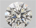 Natural Diamond 0.52 Carats, Round with Excellent Cut, I Color, SI1 Clarity and Certified by GIA