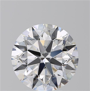 Picture of Natural Diamond 4.10 Carats, Round with Excellent Cut, D Color, VVS2 Clarity and Certified by GIA