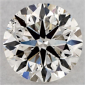 Natural Diamond 0.48 Carats, Round with Very Good Cut, I Color, SI1 Clarity and Certified by GIA