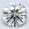 Natural Diamond 2.28 Carats, Round with Excellent Cut, D Color, VVS1 Clarity and Certified by GIA