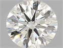 Natural Diamond 0.41 Carats, Round with Excellent Cut, I Color, VVS2 Clarity and Certified by IGI