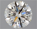 Natural Diamond 2.07 Carats, Round with Excellent Cut, J Color, VS1 Clarity and Certified by GIA