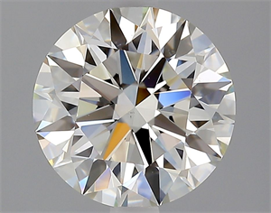 Picture of Natural Diamond 2.07 Carats, Round with Excellent Cut, J Color, VS1 Clarity and Certified by GIA