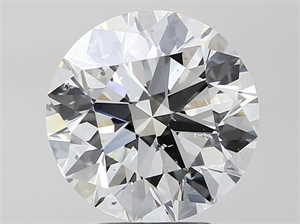 Picture of Natural Diamond 4.00 Carats, Round with Excellent Cut, H Color, SI1 Clarity and Certified by IGI