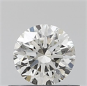 Natural Diamond 0.41 Carats, Round with Excellent Cut, H Color, SI1 Clarity and Certified by IGI