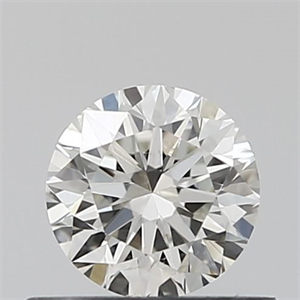 Picture of Natural Diamond 0.41 Carats, Round with Excellent Cut, H Color, SI1 Clarity and Certified by IGI