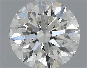 Picture of Natural Diamond 0.42 Carats, Round with Excellent Cut, J Color, VVS1 Clarity and Certified by GIA