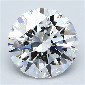 Picture of Natural Diamond 2.70 Carats, Round with Excellent Cut, F Color, VVS1 Clarity and Certified by GIA