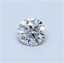 Natural Diamond 0.40 Carats, Round with Very Good Cut, H Color, SI1 Clarity and Certified by GIA