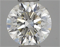 Natural Diamond 0.41 Carats, Round with Excellent Cut, H Color, IF Clarity and Certified by IGI