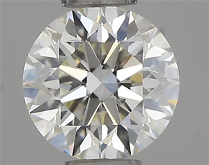 Picture of Natural Diamond 0.41 Carats, Round with Excellent Cut, H Color, IF Clarity and Certified by IGI