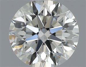 Picture of Natural Diamond 0.44 Carats, Round with Excellent Cut, J Color, VVS1 Clarity and Certified by GIA