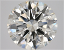 Natural Diamond 4.01 Carats, Round with Excellent Cut, K Color, VS2 Clarity and Certified by GIA