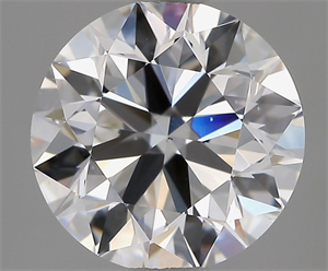 Picture of Natural Diamond 2.40 Carats, Round with Excellent Cut, E Color, VS2 Clarity and Certified by GIA