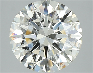 Picture of Natural Diamond 3.05 Carats, Round with Excellent Cut, I Color, SI2 Clarity and Certified by GIA