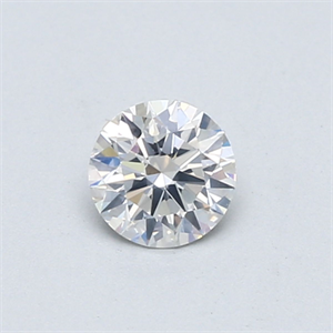 Picture of Natural Diamond 0.42 Carats, Round with Excellent Cut, F Color, I1 Clarity and Certified by GIA