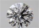 Natural Diamond 0.53 Carats, Round with Excellent Cut, J Color, VVS1 Clarity and Certified by GIA