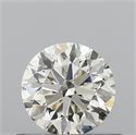 Natural Diamond 0.51 Carats, Round with Very Good Cut, J Color, SI1 Clarity and Certified by IGI