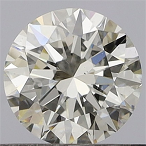 Picture of Natural Diamond 0.40 Carats, Round with Excellent Cut, H Color, VS2 Clarity and Certified by GIA