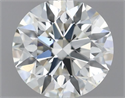 Natural Diamond 0.54 Carats, Round with Excellent Cut, H Color, VS2 Clarity and Certified by IGI