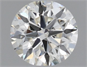 Natural Diamond 0.40 Carats, Round with Excellent Cut, J Color, VS2 Clarity and Certified by GIA