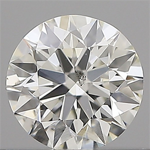 Picture of Natural Diamond 0.40 Carats, Round with Excellent Cut, I Color, SI1 Clarity and Certified by IGI