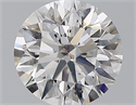 Natural Diamond 1.51 Carats, Round with Excellent Cut, D Color, SI2 Clarity and Certified by GIA