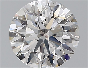 Picture of Natural Diamond 1.51 Carats, Round with Excellent Cut, D Color, SI2 Clarity and Certified by GIA